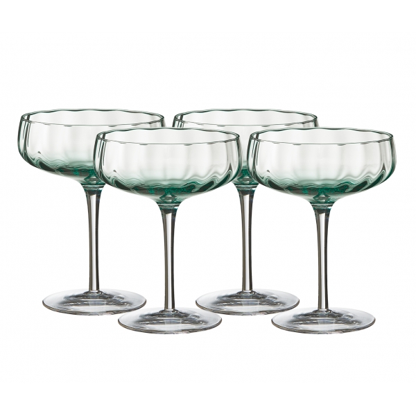 Cocktailglas Grön 30cl, 4-pack - Aida