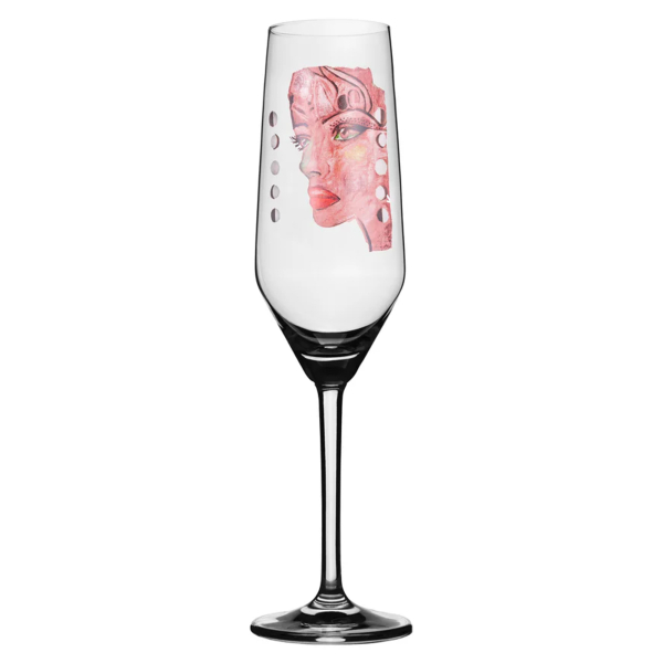 Moonlight Queen Champagneglas 30cl, Rosa - Carolina Gynning