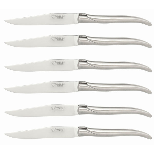Knivset 6 delar Rostfri, matt - Laguiole