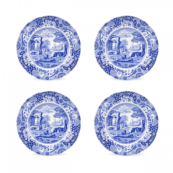 Blå Italian tallrik 19cm, 4-pack - Spode