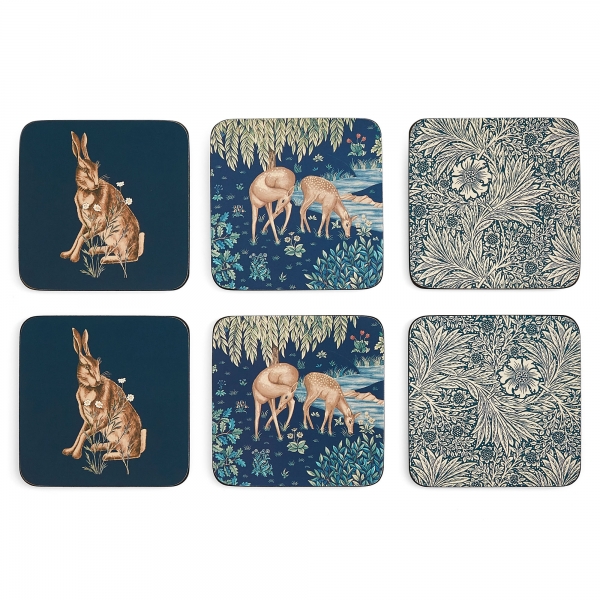 Wightwick Glasunderlägg 6-pack - Morris & Co