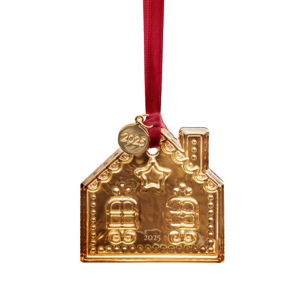 Annual Ornament Ginger Bread House Gold, 2025 - Orrefors