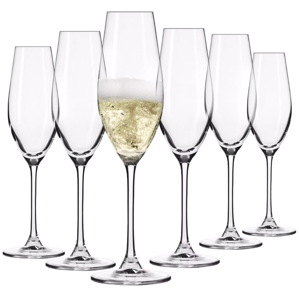 Splendour Champagneglas 21cl, 6-pack - Krosno