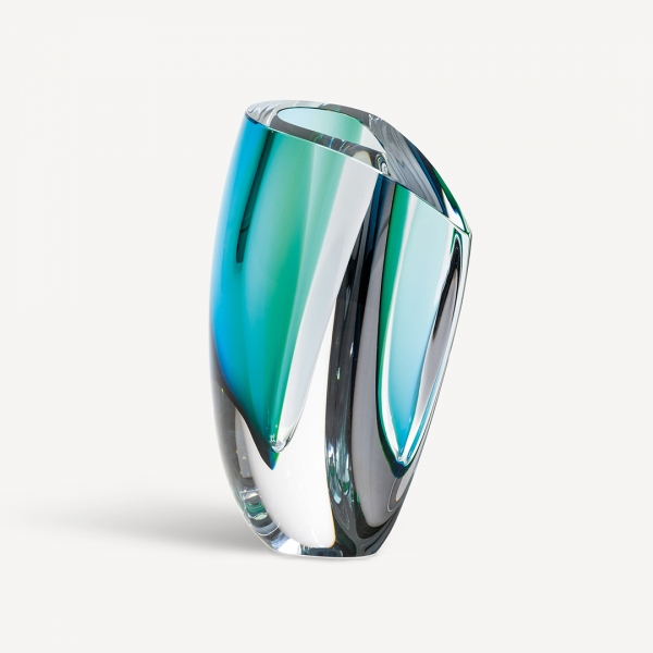 Mirage vas green/blue H 31 cm - Kosta Boda