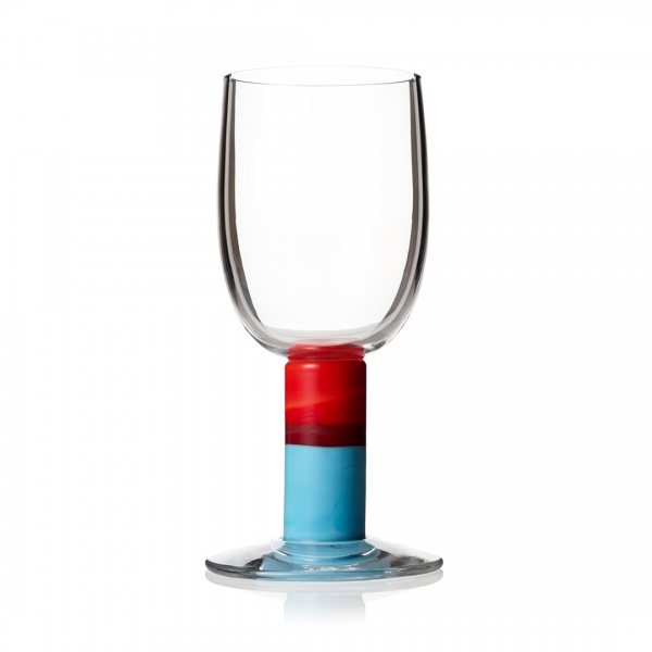 Popglas Nr6, Röd & Blå 34cl - Studio Gunnar Cyrén