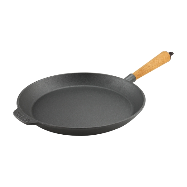 Stekpanna Gjutjärn Ø 28cm, Bokträ - Carl Victor