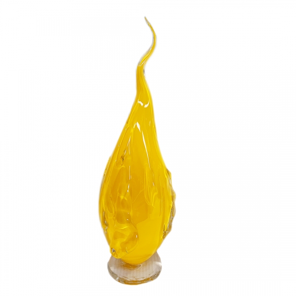Flames Gul H 48cm - Orranäs Glasbruk