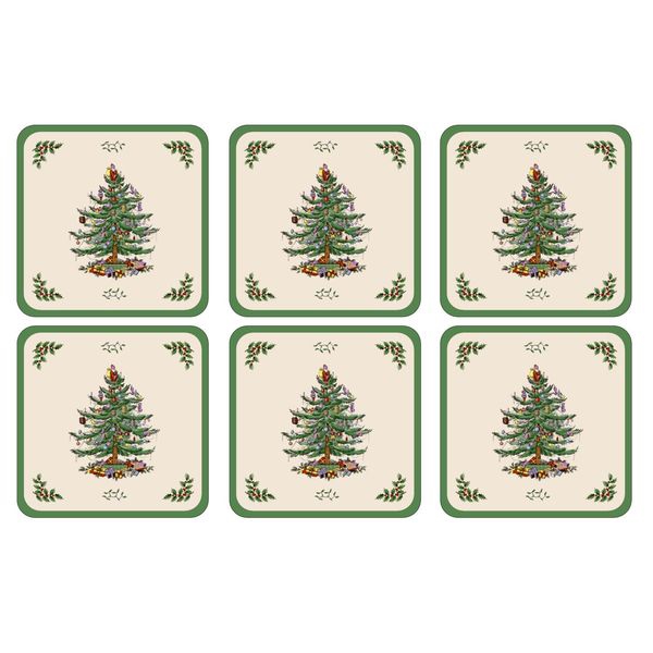 Christmas Tree Glasunderlägg 6-pack - Spode