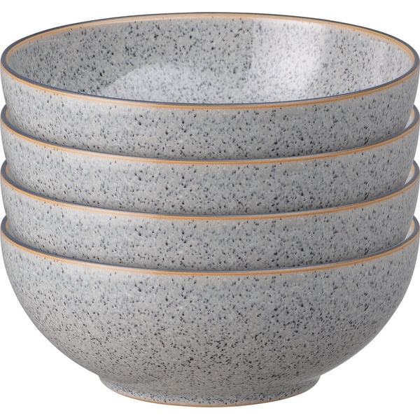 Studio Grå Cereal Skål ø 17 cm, 4-pack - Denby