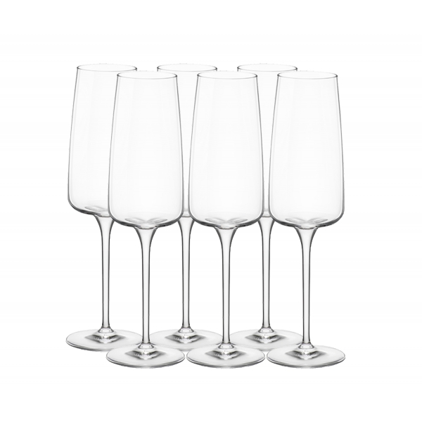 Nexo Champagneglas 24cl, 6-pack - Bormioli Rocco