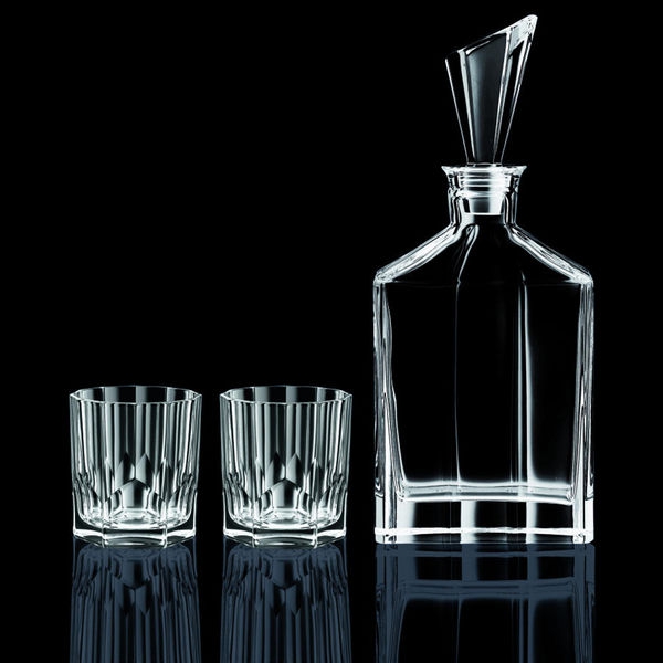 Aspen Whiskykaraff & 2 Whiskyglas - Nachtmann
