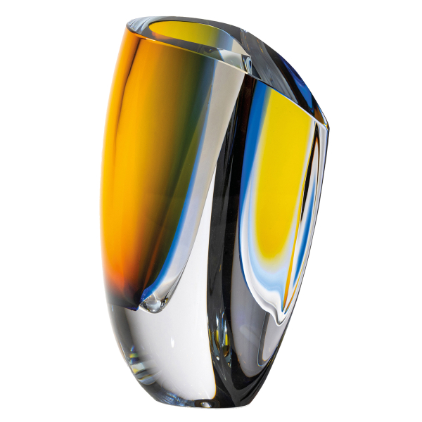 Mirage Vas Blå/Bärnsten, H 31cm - Kosta Boda