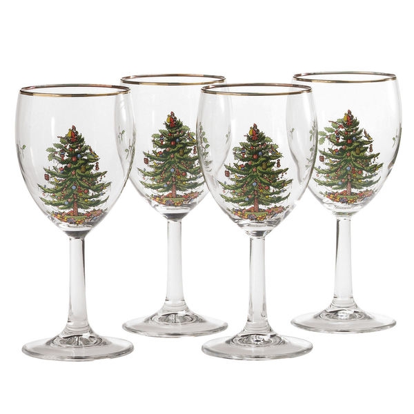 Christmas Tree Vinglas 36cl, 4-pack - Spode