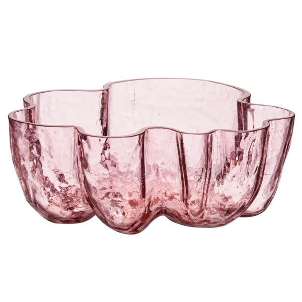 Crackle Skål Rosa - Kosta Boda