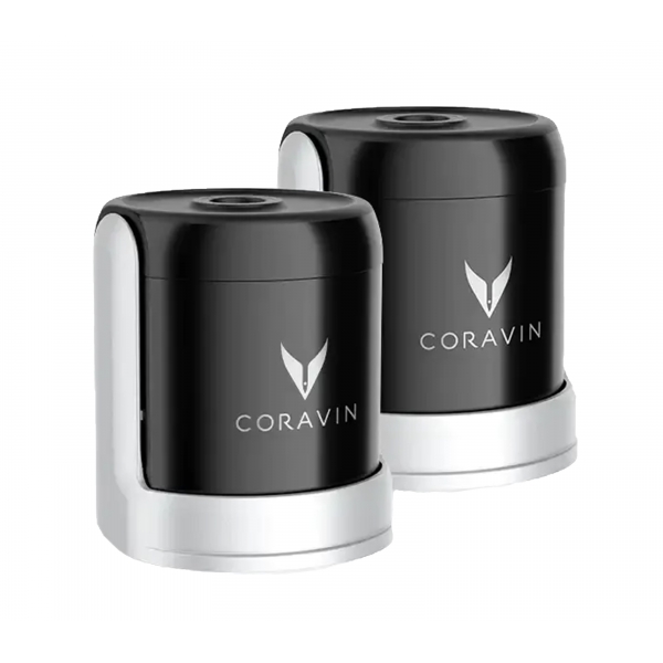 Coravin Champagnestopp Svart/Silver, 2-pack - Coravin