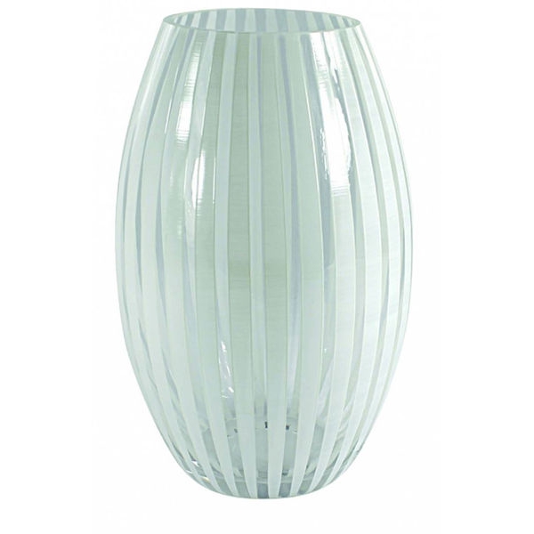 Vase Convex Twist Weiß H 26cm - Nybro