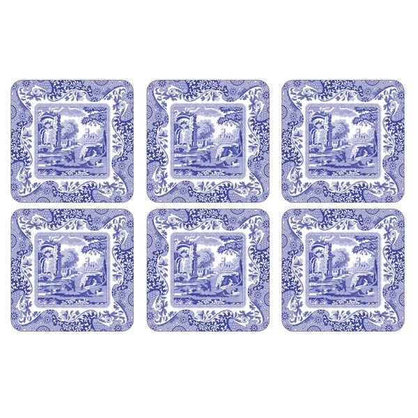 Blue Italian Glasunderlägg 6-Pack - Spode