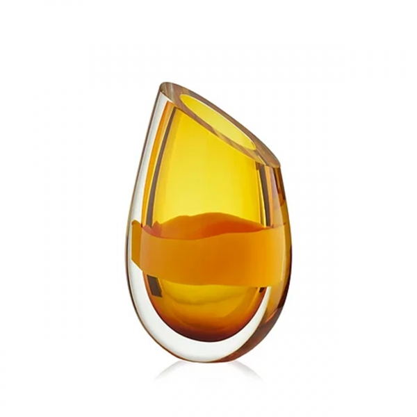 Ovum vase H 190 mm Bernstein - Vas Vitreum
