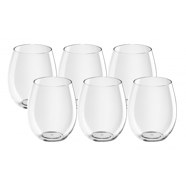 Plastglas Vin/Vatten 39cl, 6-pack - BOXinBAG