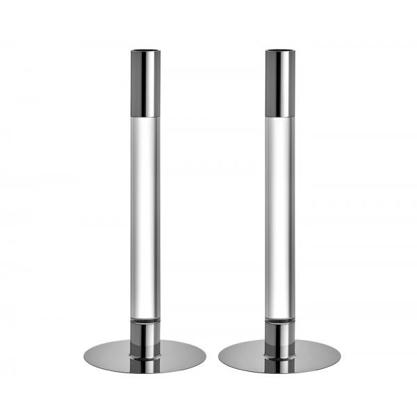 Lumiere Ljusstake Silver H 26cm, 2-pack - Orrefors