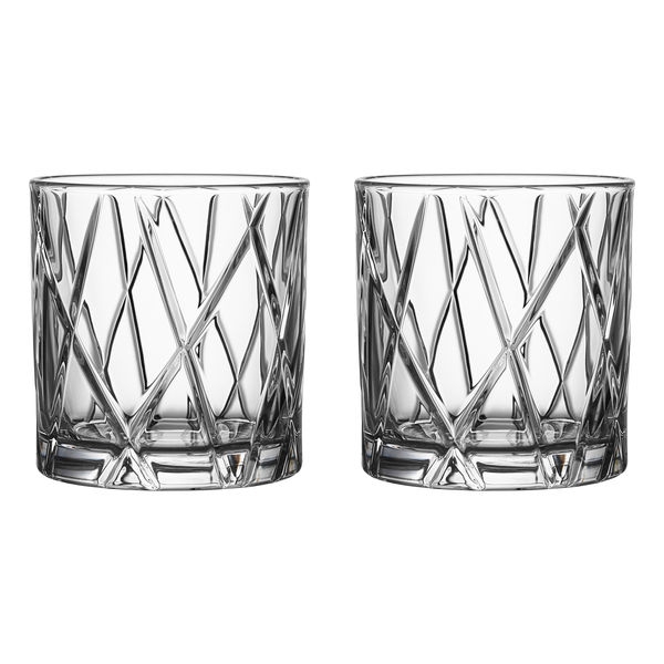 City Double Old Fashion 34cl, 2-pack - Orrefors