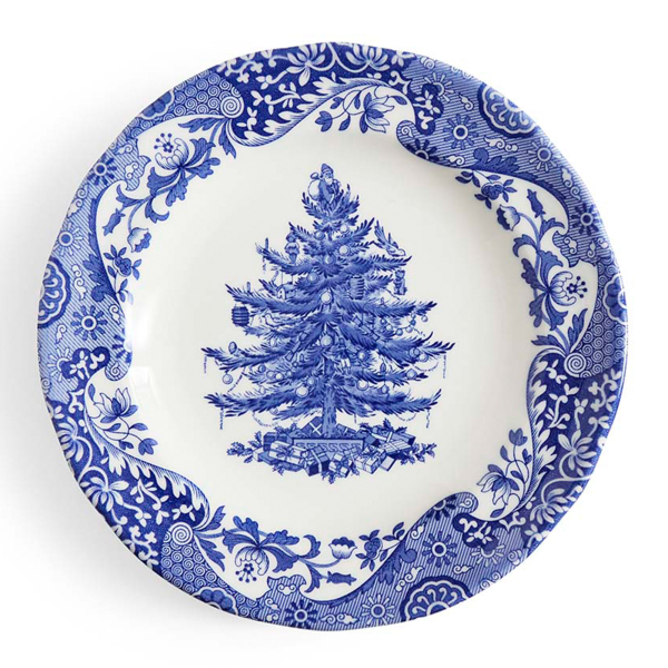 Blue Italian Christmas Tallrik, Ø 20cm - Spode
