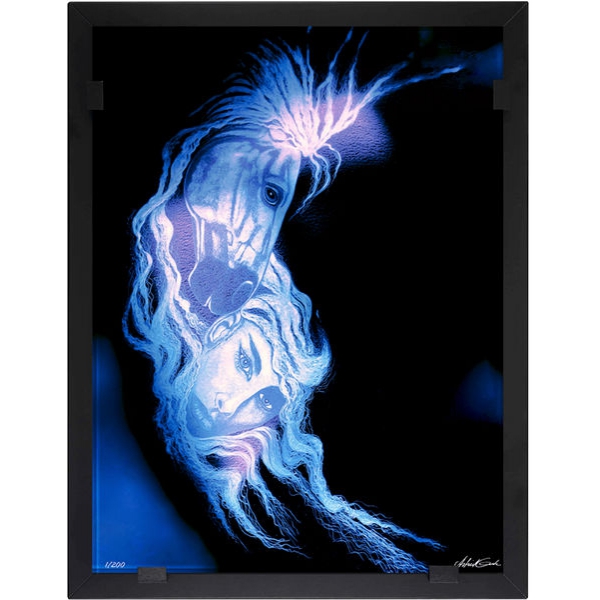 Kvinna med häst II - Glasvision