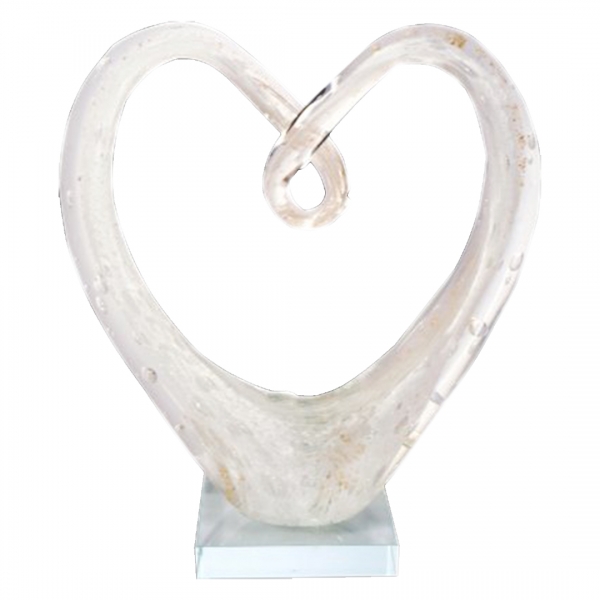 Hjärta Vit, 18,5cm - RBA