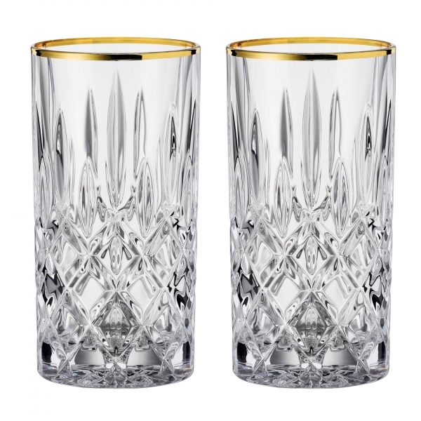 Noblesse Longdrink Goldrim 37,5cl, 2-pack - Nachtmann