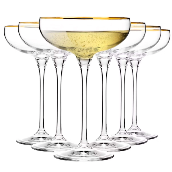 Harmony Gold Champagneglas Coupé 24cl, 6-pack - Krosno