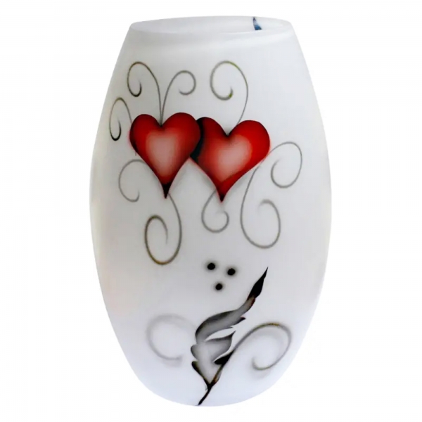 Crystal Ink Vas Hjärta, H 20cm - Nybro