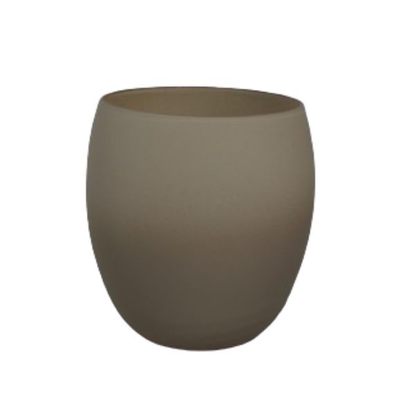 Cappuccino Ljuslykta, H 10cm - Nybro