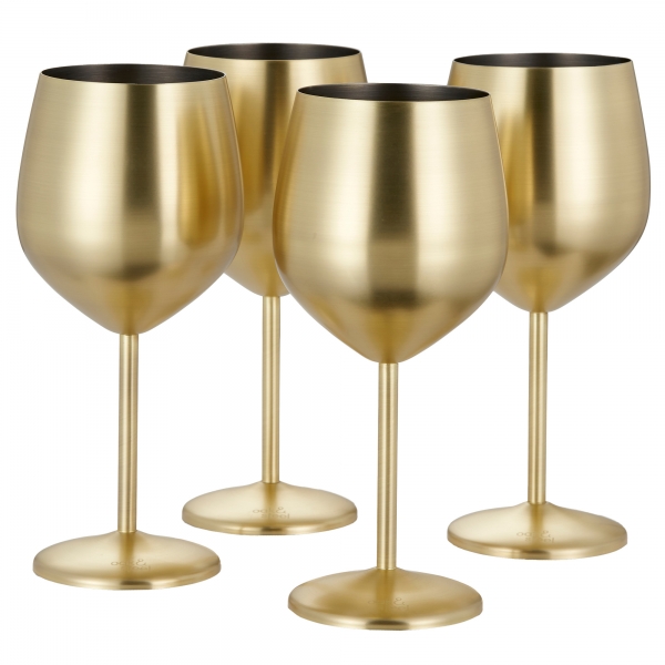 Vinglas Matt Guld 50cl, 4-pack - Oak & Steel