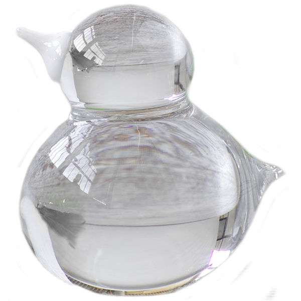 Chicken in Clear Glass - Studio Glashyttan Åhus