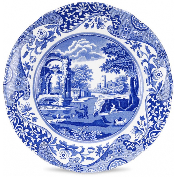 Blue Italian Tallrik, Ø 20cm - Spode