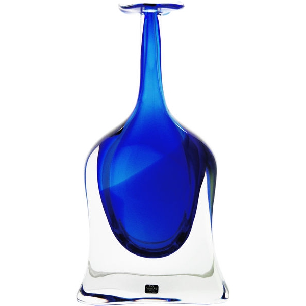 Balance flaska Wide blå - Vas Vitreum