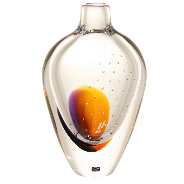 Borneo Vase Bernstein/Lila - Vas Vitreum
