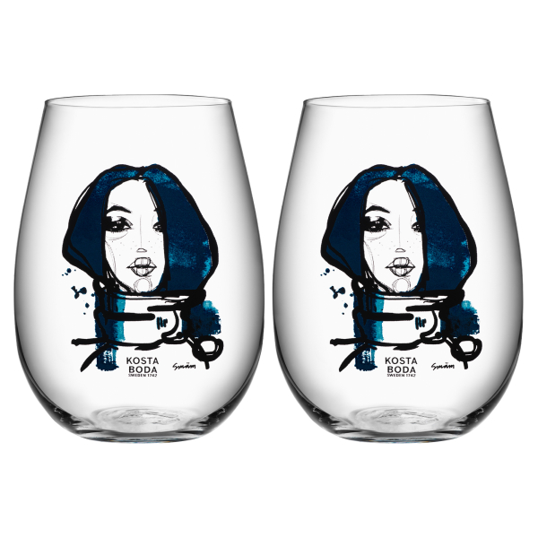 All About You Vattenglas Miss You 57cl, 2-pack - Kosta Boda