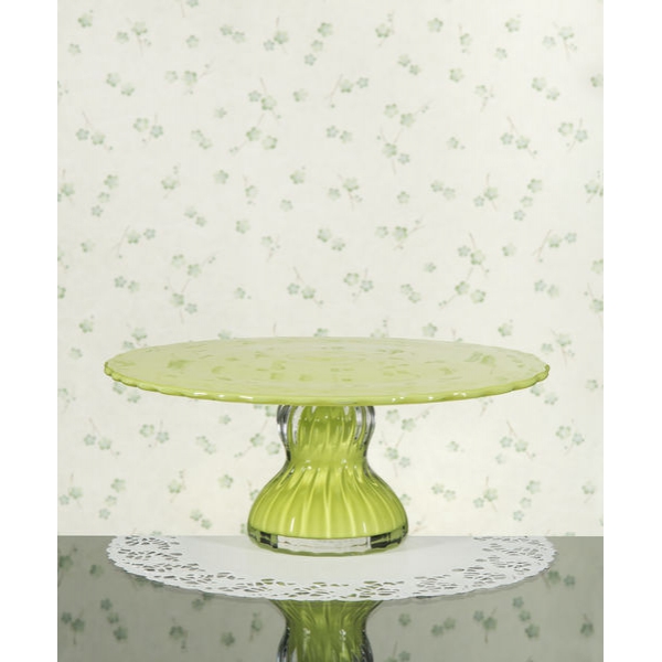 Tårtfat Green 26cm - Studio Glashyttan Åhus
