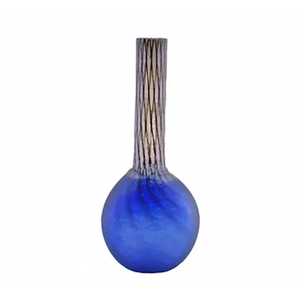 Othello Vase Blau, H 24cm - Vas Vitreum