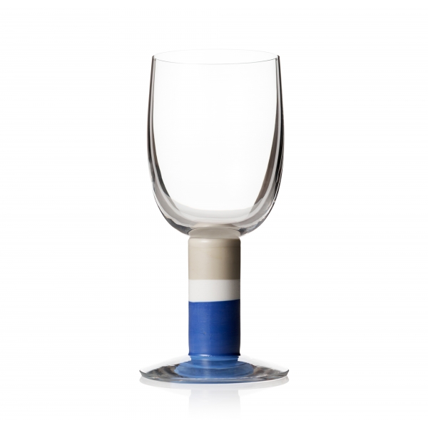 Popglas Nr4, Blåbeige 34cl - Studio Gunnar Cyrén