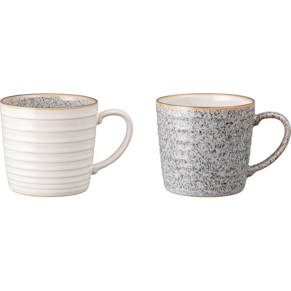 Studio Grå Ridged Mugg 40 cl, 2-pack - Denby