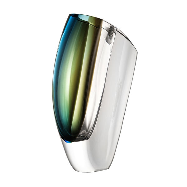 Mirage Vas Blå/Brun, H 31cm - Kosta Boda