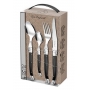 Lou Laguiole Bestickset 24 delar, Antracit