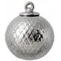 Rhombe Dekorationskula Silver, 7cm