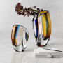 Mirage Vase Blue/Amber, H 31cm