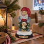 Tomte & Hund 17 cm &ndash; Julfigur