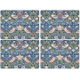Strawberry Thief Blue Table mats Large 4-pack