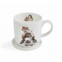 Piggy in the Middle Mug & Saucer, 31cl