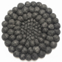 Hotspot Placemat Wool 21cm, Dark grey